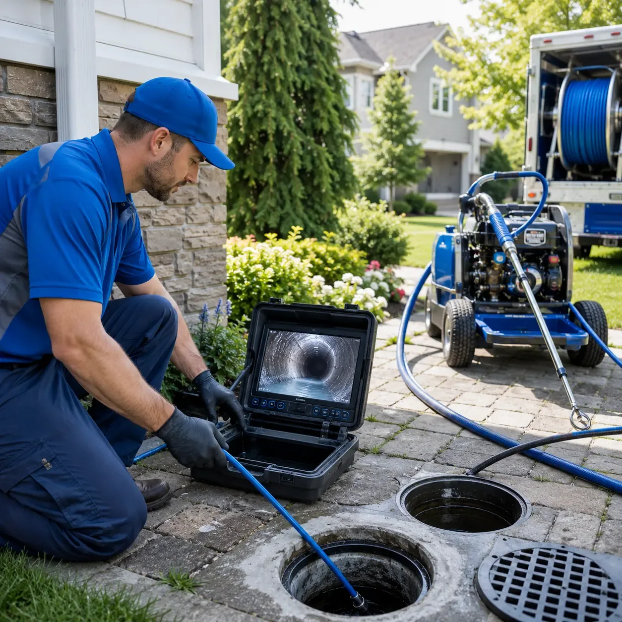 Outdoor drain cleaning professionals serving Denver, NC